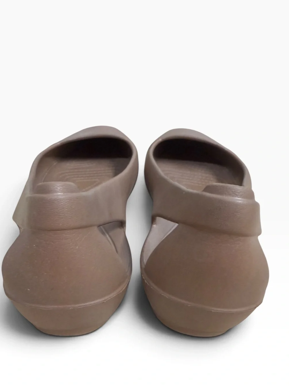 Crocs Sienna Flats Size 9 Brown Slip On Ballet Shoes Comfort Work Casual
